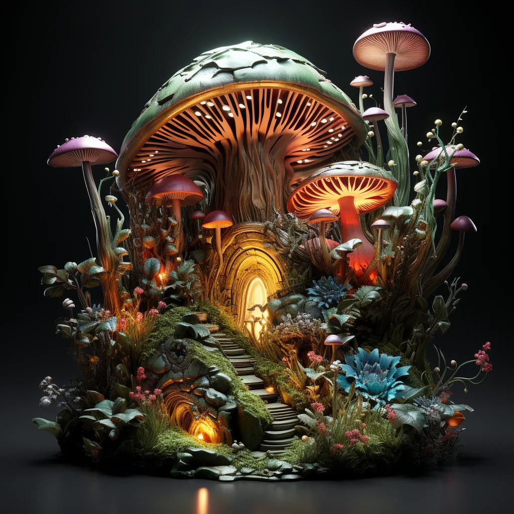 Lantern Mushroom Path