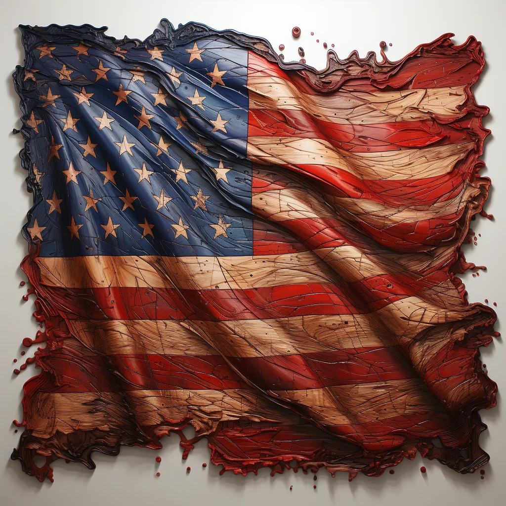 Torn Flag Wall Panel